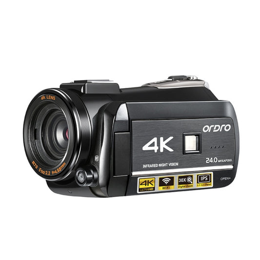 ORDRO AC3 3.1 inch IPS Screen 4K Full HD 13MP Night Vision WiFi Live Camcorder DV Digital Camera, Style:Standard(Black) - free shipping - PMC Jewellery - Order now!