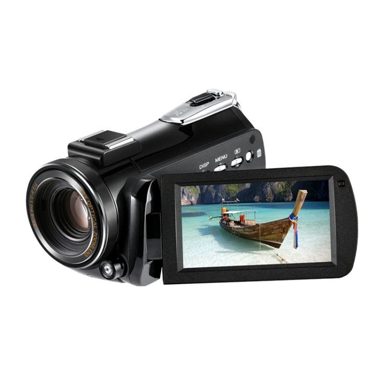ORDRO AC5 4K HD Night Vision WiFi 12X Optical Zoom Digital Video DV Camera Camcorder, Style:Standard + Microphone(Black) - free shipping - PMC Jewellery - Order now!