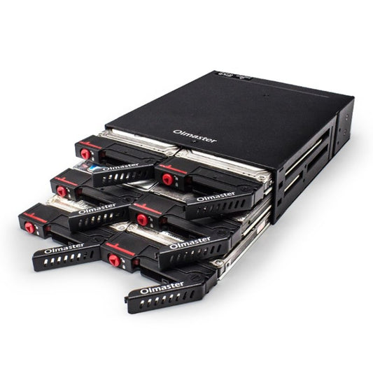 OImaster MR-6601 Six-Bay Optical Drive Hard Disk Box - free shipping - PMC Jewellery - Order now!
