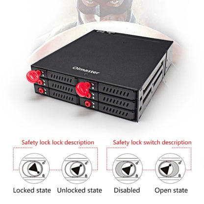 OImaster MR-6601 Six-Bay Optical Drive Hard Disk Box - free shipping - PMC Jewellery - Order now!