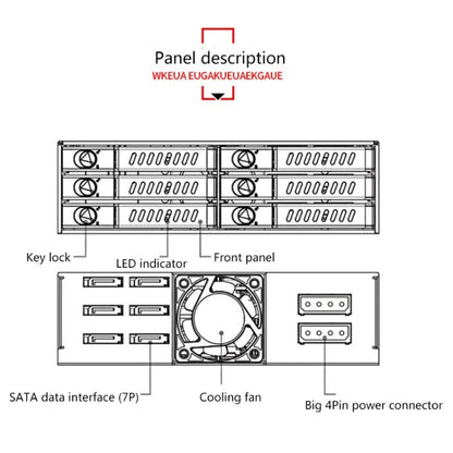 OImaster MR-6601 Six-Bay Optical Drive Hard Disk Box - free shipping - PMC Jewellery - Order now!