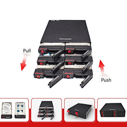 OImaster MR-6601 Six-Bay Optical Drive Hard Disk Box - free shipping - PMC Jewellery - Order now!