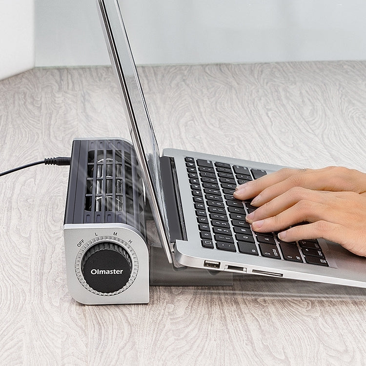 Olmaster Notebook High Air Volume Radiator USB Fan Bracket, Style:Round CF-1691