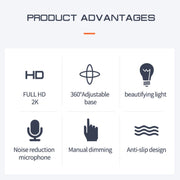 A9mini USB Drive-Free HD Fill Light Camera with Microphone, Pixel:2.0 Million Pixels 1080P