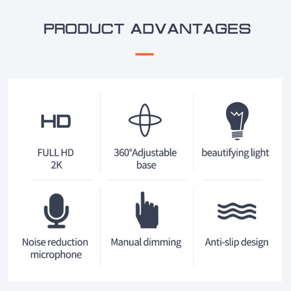 A9mini USB Drive-Free HD Fill Light Camera with Microphone, Pixel:2.0 Million Pixels 1080P