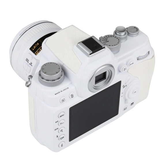 Non-Working Fake Dummy DSLR Camera Model DF Model Room Props Ornaments Display Photo Studio Camera Model Props, Color:White(Without Hood)