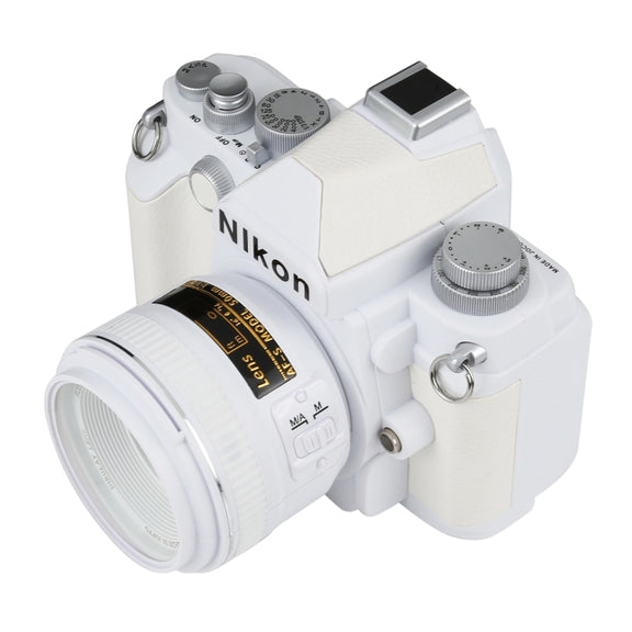 Non-Working Fake Dummy DSLR Camera Model DF Model Room Props Ornaments Display Photo Studio Camera Model Props, Color:White(Without Hood)