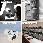 Non-Working Fake Dummy DSLR Camera Model DF Model Room Props Ornaments Display Photo Studio Camera Model Props, Color:White(With Hood)