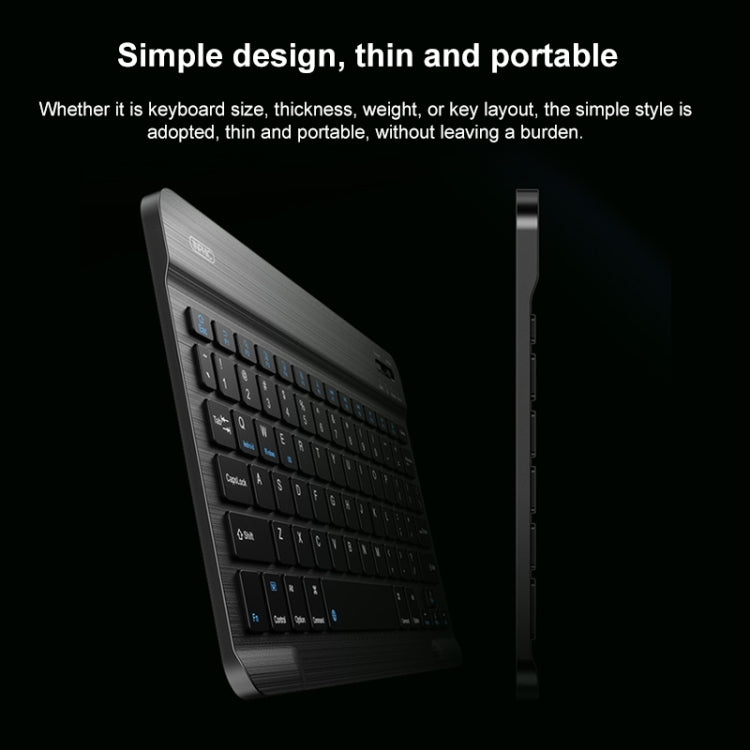 YS-001 7-8 inch Tablet Phones Universal Mini Wireless Bluetooth Keyboard, Style:Only Keyboard(White)