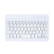 YS-001 7-8 inch Tablet Phones Universal Mini Wireless Bluetooth Keyboard, Style:Only Keyboard(White)