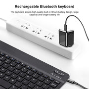 YS-001 7-8 inch Tablet Phones Universal Mini Wireless Bluetooth Keyboard, Style:Only Keyboard(White)