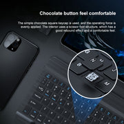 YS-001 7-8 inch Tablet Phones Universal Mini Wireless Bluetooth Keyboard, Style:Only Keyboard(White)