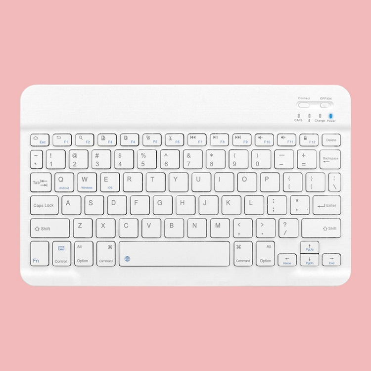 Universal Ultra-Thin Portable Bluetooth Keyboard For Tablet Phones, Size:10 inch(White Keyboard) - Universal Keyboard by PMC TechLife | Online Shopping South Africa | PMC TechLife