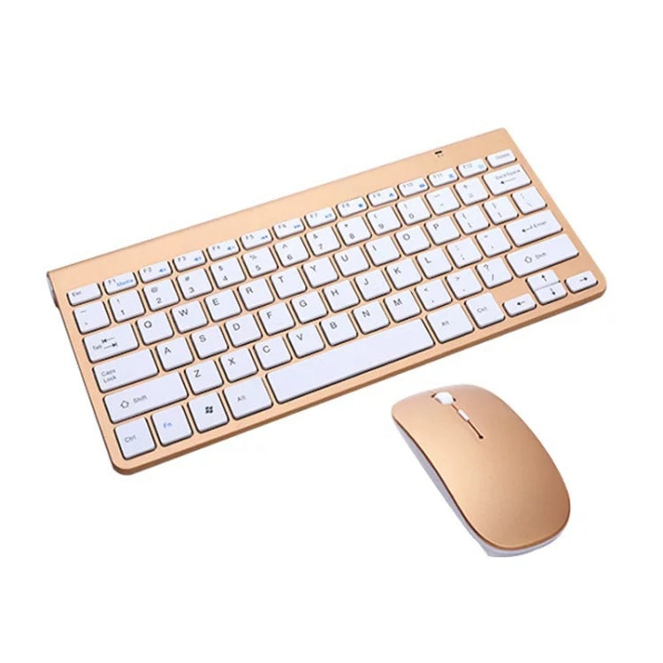 USB External Notebook Desktop Computer Universal Mini Wireless Keyboard Mouse, Style:Keyboard and Mouse Set(Tyrant Gold) - Wireless Keyboard by PMC Jewellery | Online Shopping South Africa | PMC Jewellery | Buy Now Pay Later Mobicred