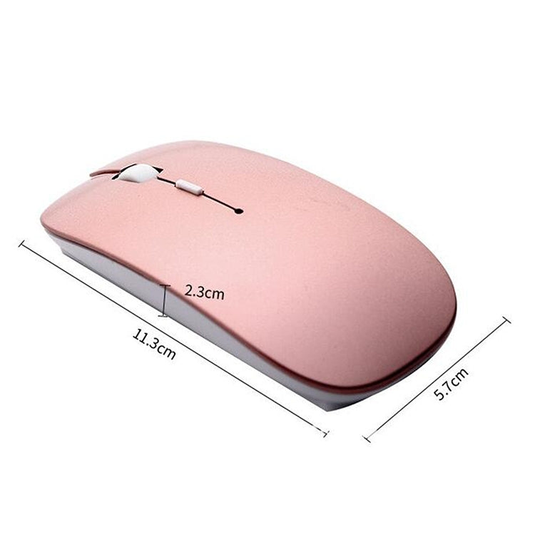 USB External Notebook Desktop Computer Universal Mini Wireless Keyboard Mouse, Style:Keyboard and Mouse Set(Rose Gold)