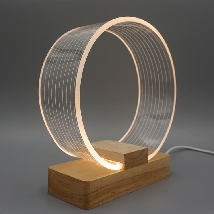 USB Acrylic Ring Table Lamp Night Light - Bedside Light by PMc TechLife | Online Shopping South Africa | PMc TechLife | Buy Now Pay Later Mobicred