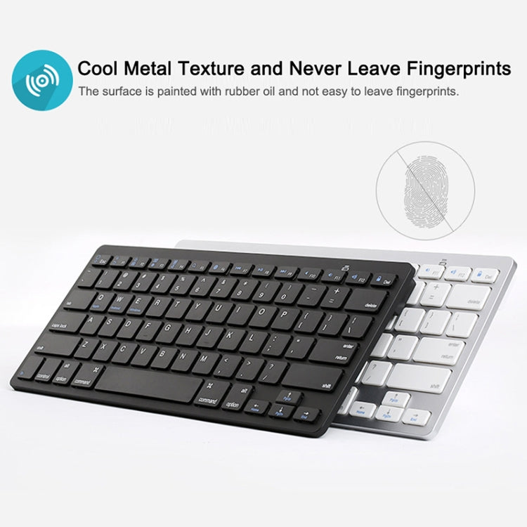 X5 Ultra-thin Mini Wireless Bluetooth Keyboard, Support Win / Android / IOS System(Silver) - Universal Keyboard by PMC TechLife | Online Shopping South Africa | PMC TechLife