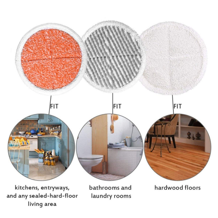2 PCS Steam Mop Cleaning Replacement Cloth for Bissell 2124/2039A Series(Orange)