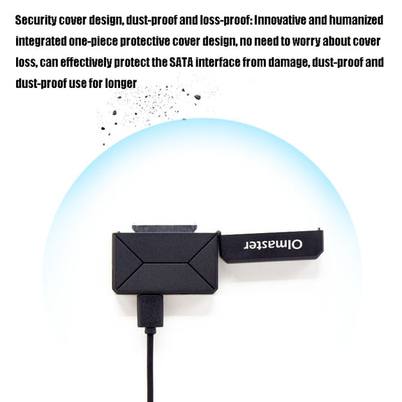 Olmaster External Notebook Hard Drive Adapter Cable Easy Drive Cable USB3.0 to SATA Converter, Style:Hard Disk + Type-C Adapter, Size:2.5 Inch