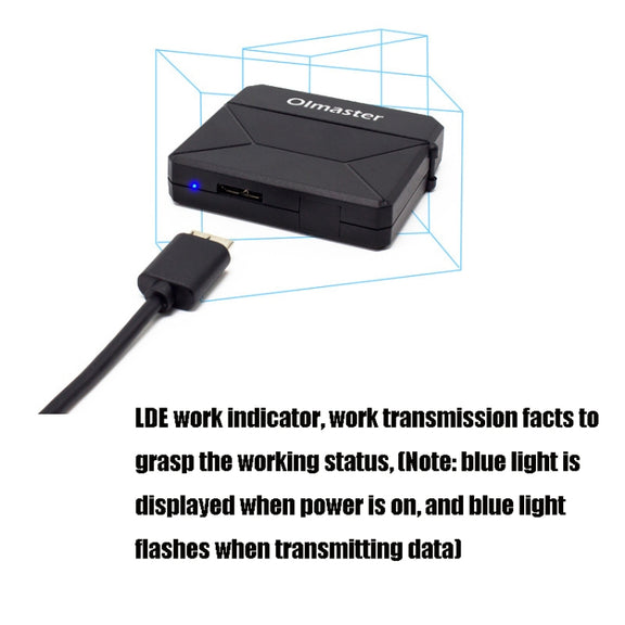 Olmaster External Notebook Hard Drive Adapter Cable Easy Drive Cable USB3.0 to SATA Converter, Style:Hard Disk Dedicated, Size:3.5 Inch (US Plug)