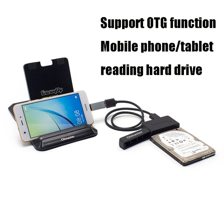 Olmaster External Notebook Hard Drive Adapter Cable Easy Drive Cable USB3.0 to SATA Converter, Style:Hard Disk Dedicated, Size:3.5 Inch (US Plug)