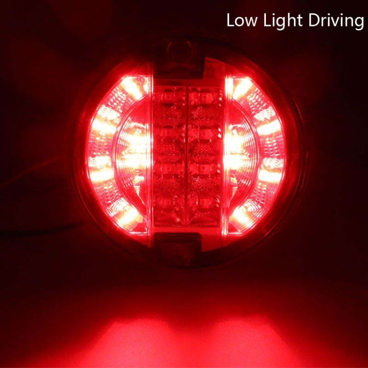 4 Inch 20 LEDs10-30V Wide Pressure Truck Tail Light 20LED Round Truck Tail Light Bread Light(Yellow) - Brake Lights by PMC TechLife | Online Shopping South Africa | PMC TechLife | Buy Now Pay Later Mobicred