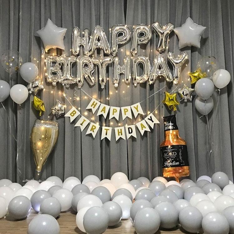 Birthday Party Layout Letter Aluminum Film Balloon Decoration Set(Style Two) - Balloons by PMc TechLife | Online Shopping South Africa | PMc TechLife | Buy Now Pay Later Mobicred