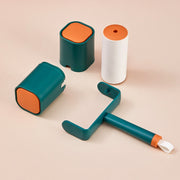 Household Square Color Contrast Roller Pet Clothes Sticking Device(Green)