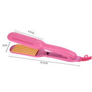 220V Professional Ceramic Corrugated Curling Iron(Red)