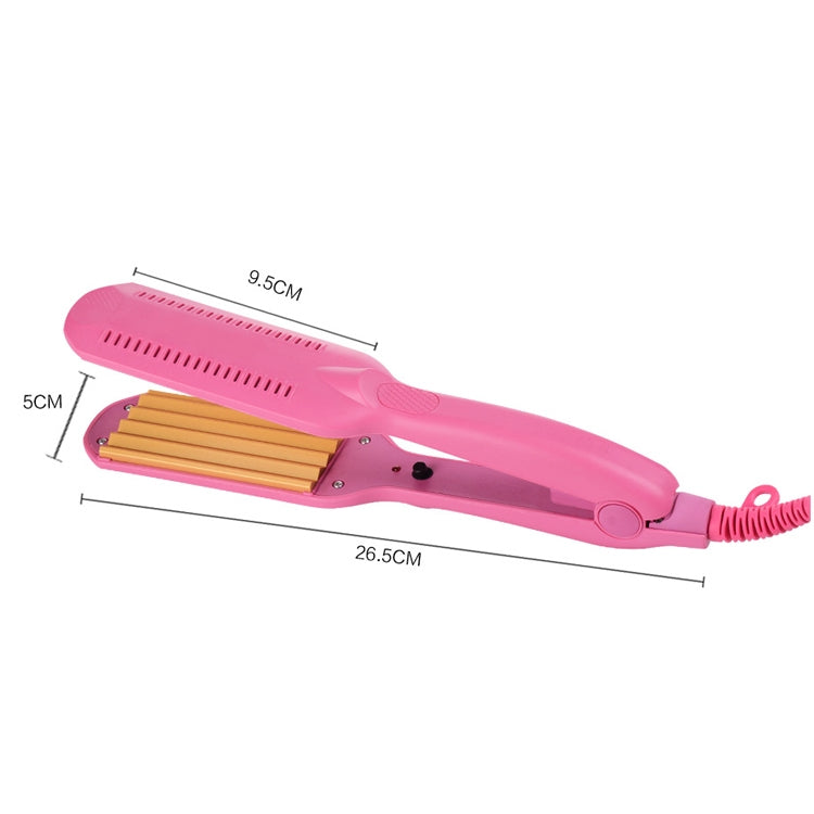 220V Professional Ceramic Corrugated Curling Iron(Red)