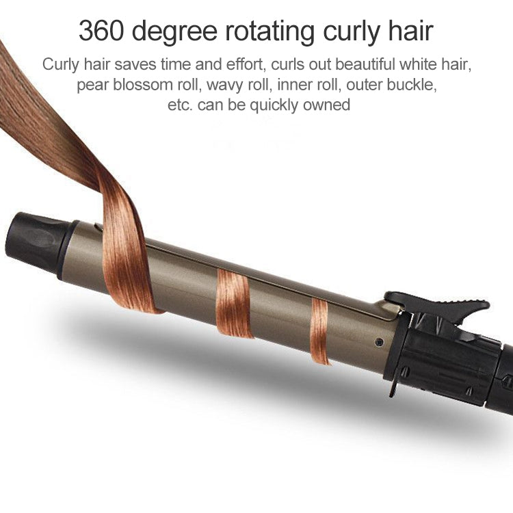 Nano Titanium Hair Curler with LED Digital Temperature Display, Size: 25mm, US Plug - free shipping - PMC TechLife - Order now!