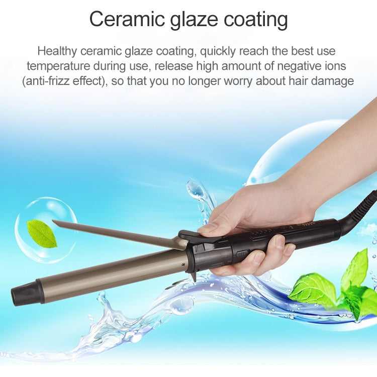 Nano Titanium Hair Curler with LED Digital Temperature Display, Size: 25mm, US Plug - free shipping - PMC TechLife - Order now!