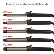 Nano Titanium Hair Curler with LED Digital Temperature Display, Size: 28mm, US Plug