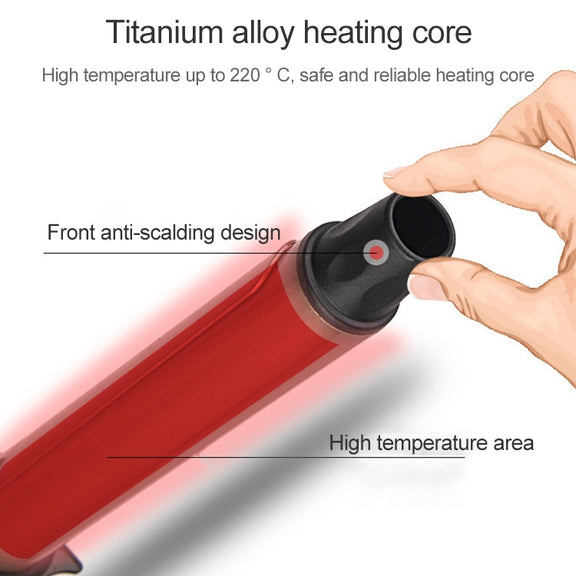 Nano Titanium Hair Curler with LED Digital Temperature Display, Size: 32mm, US Plug