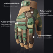 B33 Outdoor Mountaineering Riding Anti-Skid Protective Motorcycle Gloves, Size: L(Army Green)