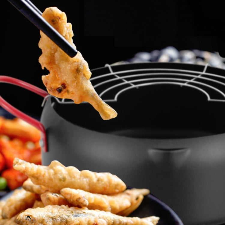 Tempura Hot Pot Household Fryer Pot Non-Stick Pan With Filter Holder, Specification:20cm without Clip - free shipping - PMC TechLife - Order now!