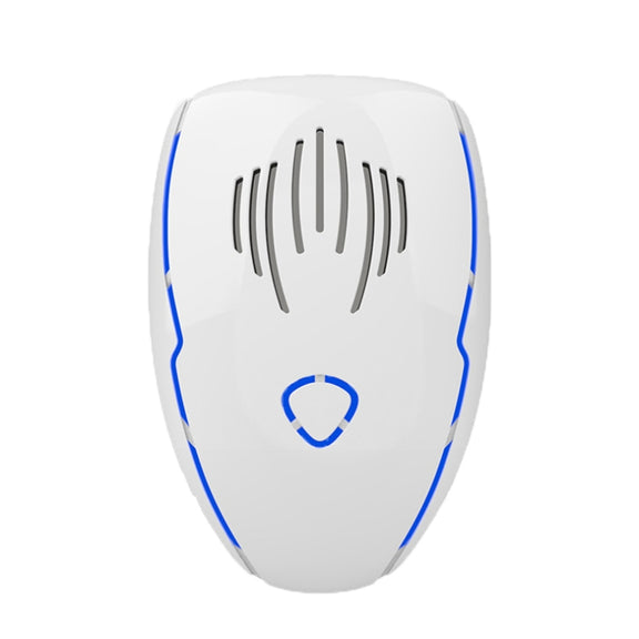 DC-9015 Household Energy-saving Multi-function Variable Frequency Ultrasonic Electronic Mouse and Mosquito Repellent, Style:UK Plug(White)