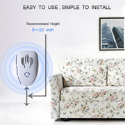 DC-9015 Household Energy-saving Multi-function Variable Frequency Ultrasonic Electronic Mouse and Mosquito Repellent, Style:UK Plug(White)
