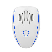 DC-9015 Household Energy-saving Multi-function Variable Frequency Ultrasonic Electronic Mouse and Mosquito Repellent, Style:EU Plug(White)