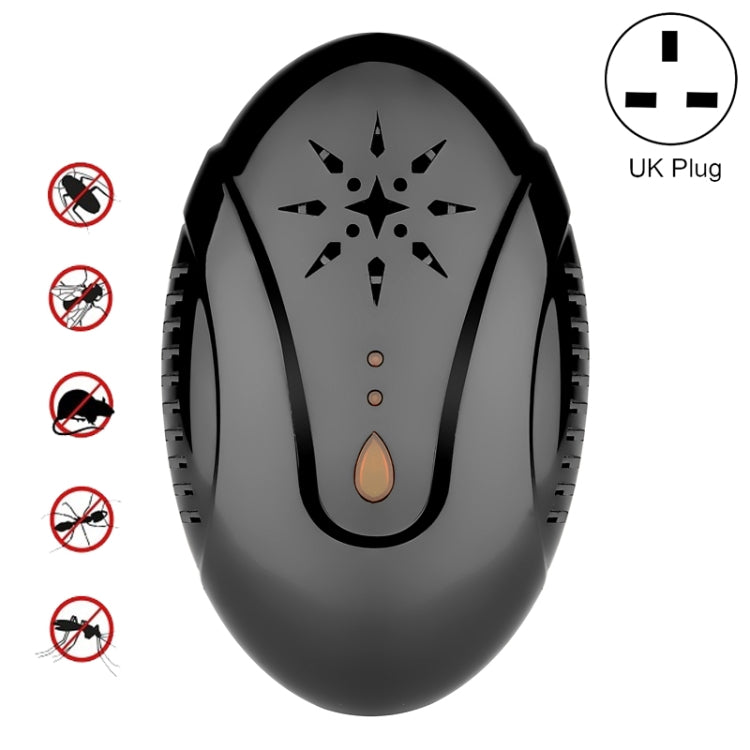 DC-9007 Ultrasonic Mosquito Repellent Portable Insect Repellent, Style:UK Plug(Black) - Repellents by PMC TechLife | Online Shopping South Africa | PMC TechLife | Buy Now Pay Later Mobicred