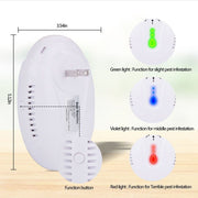 DC-9007 Ultrasonic Mosquito Repellent Portable Insect Repellent, Style:UK Plug(White)
