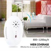 DC-9007 Ultrasonic Mosquito Repellent Portable Insect Repellent, Style:UK Plug(White)