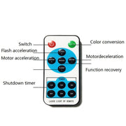 30W Remote Control Outdoor Water-resistant Laser Light Garden Decoration Lawn Lamp , Green Light + Red Light(UK Plug)