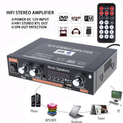 G30 Smart Digital Power Amplifier Built-In Bluetooth / USB / SD / FM Power Amplifier, EU Plug