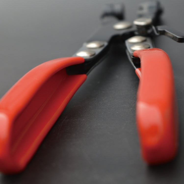 Straight Throat Tube Bundle Clamp Auto Repair Water Pipe Clamp Pliers(Plastic Handle Blister Card) - Hand Tool Sets by PMC TechLife | Online Shopping South Africa | PMC TechLife | Buy Now Pay Later Mobicred