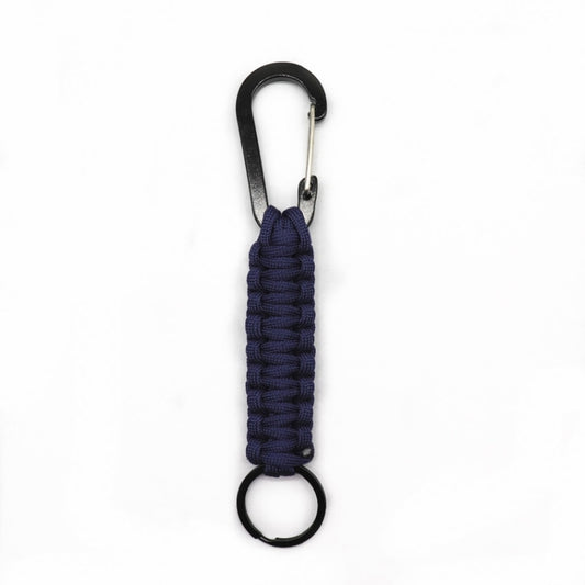 Outdoor Multifunctional Nylon Umbrella Rope Carabiner Key Chain(Deep Blue) - free shipping - PMC Jewellery - Order now!