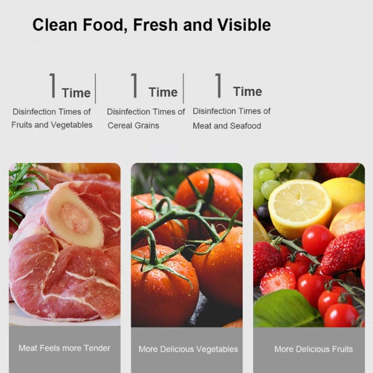 Xiaoda Fruit Vegetable Cleaning Machine Household Food Purifier Disinfection Detoxification Machine - free shipping - PMC TechLife - Order now!