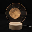 3D Atmosphere Decorative Light Acrylic Inner Carved LED Night Light Creative Girl Table Lamp(Full Moon) - Novelty Lighting by PMC TechLife | Online Shopping South Africa | PMC TechLife | Buy Now Pay Later Mobicred