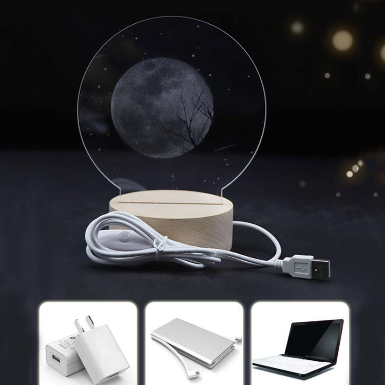 3D Atmosphere Decorative Light Acrylic Inner Carved LED Night Light Creative Girl Table Lamp(Cartoon Astronaut)