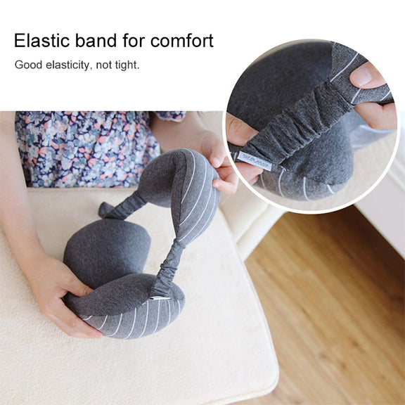 Business Travel Portable Pillow Eye Protection(Dark Grey)
